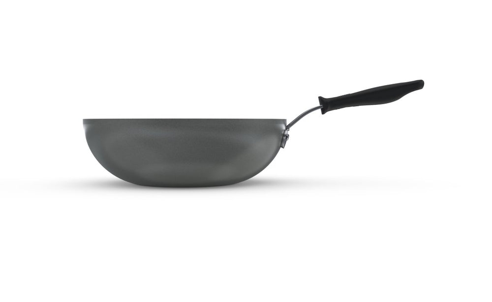 Vollrath 11" Carbon Steel Wok SteelCoat x3™ with Nonstick Coating & Silicone Handle