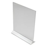Winco Double Sided Menu Stand, Clear, 8" x 11" - ATCH-811