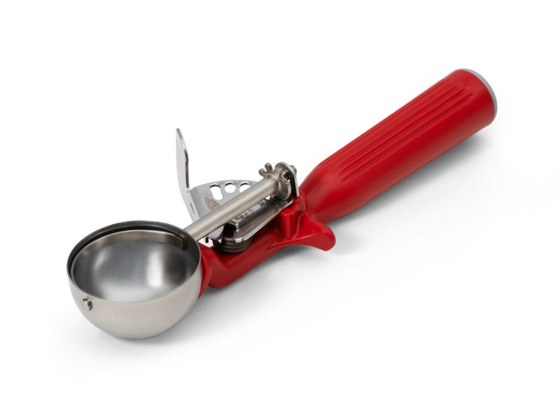 Vollrath 1.33 Oz Disher #24, Red Handle