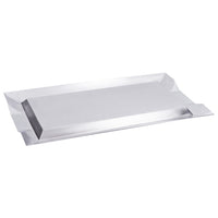 Vollrath 21" x 12" Rectangle Serving Tray with Handles, Stainless Steel