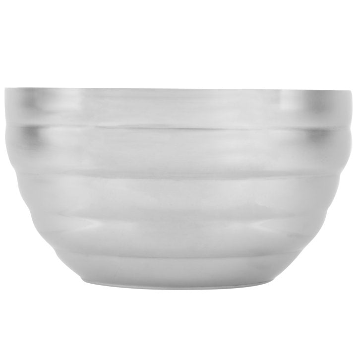 Vollrath 24 Oz Double Wall Round Beehive Serving Bowl, Stainless Steel