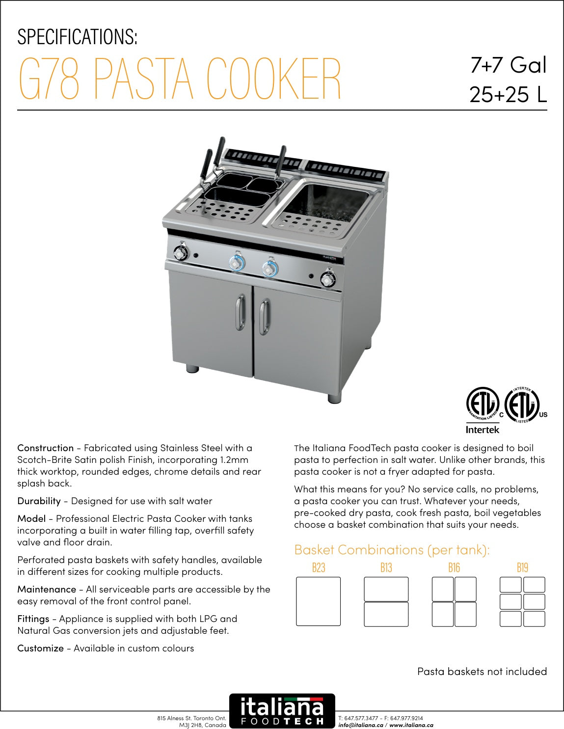 Spec Sheet