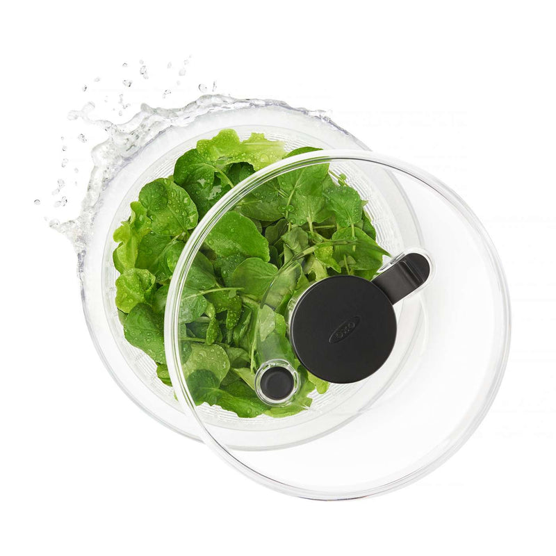 Oxo Good Grips 2 Qt Little Salad & Herb Spinner, Clear