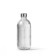 Aarke 800ml Glass Water Bottle, Stainless Steel Cap