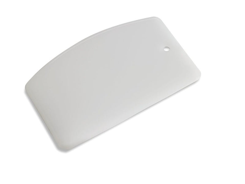 Vollrath 5.6" x 3.6" Straight Edge Bowl Scraper, Plastic, White