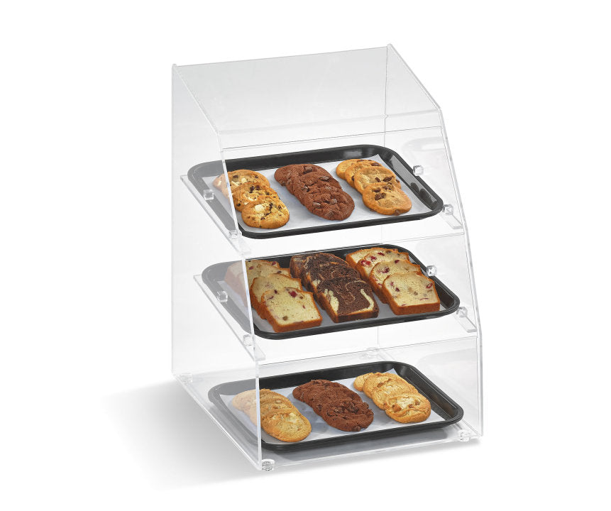 Vollrath 3 Tier Acrylic Bakery Display Case, 14.5" x 17" x 21"
