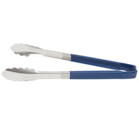 Vollrath 12" Utility Tongs, Blue Handle