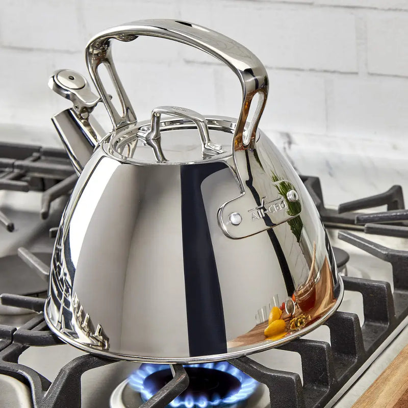 All-Clad Stainless Steel Stovetop Tea Kettle, 2 quart