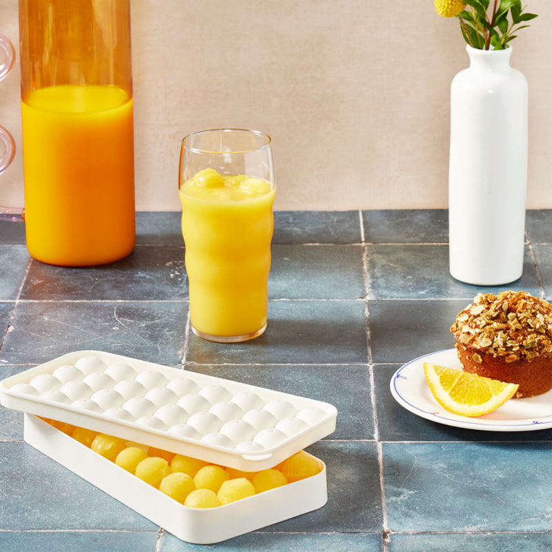 W&P Ice ball box and tray, White