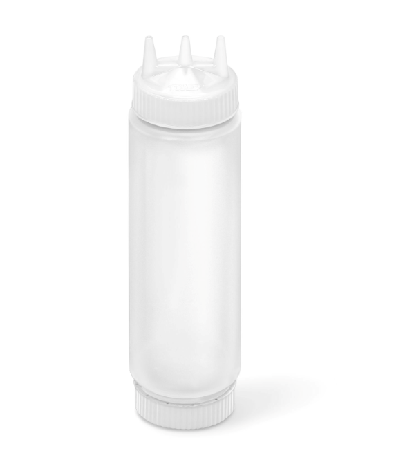 Vollrath 24 Oz Clear Squeeze Bottle with Triple Tip