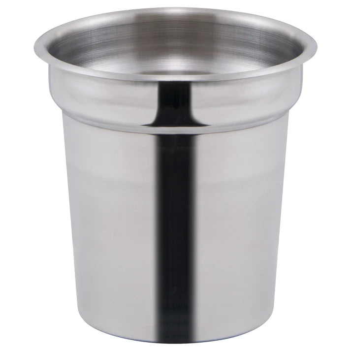 Winco 4 Qt Inset, Stainless Steel
