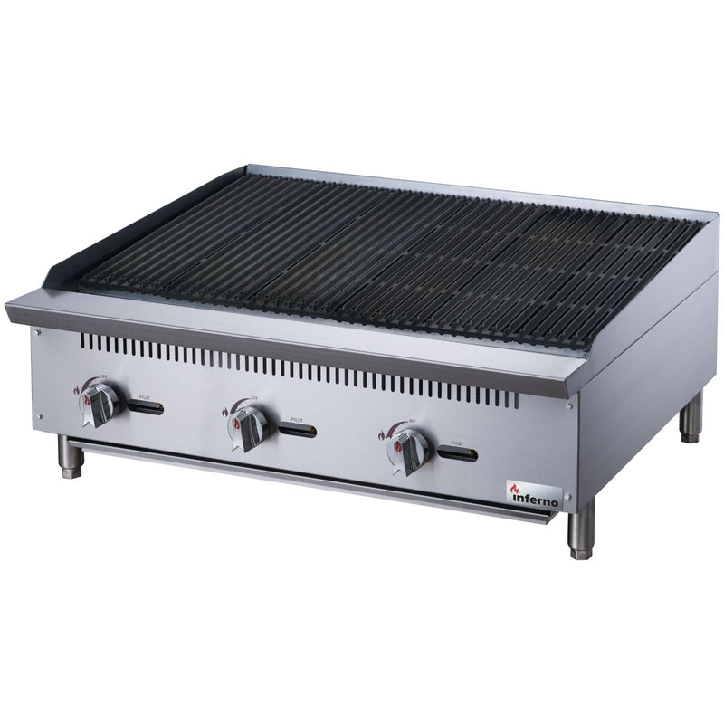 Inferno 36" Countertop Radiant Charbroiler, Natural Gas