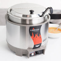Vollrath Cayenne 11 Qt Soup Warmer with Inset & Hinge Cover - 72009