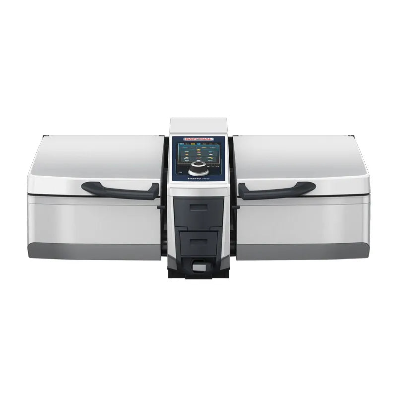 Rational iVario Pro 2-XS 9 Gallon 2 Pan Electric Tilt Skillet - 208/240V