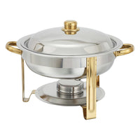 Winco Malibu 4 Qt Round Chafing Dish - 203