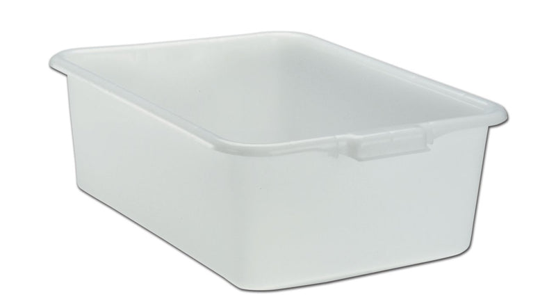 Vollrath White Bus Bin, 7" Deep