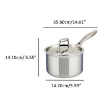 Meyer SuperSteel  1.5 Litre Tri-Ply Saucepan with Lid, Stainless Steel