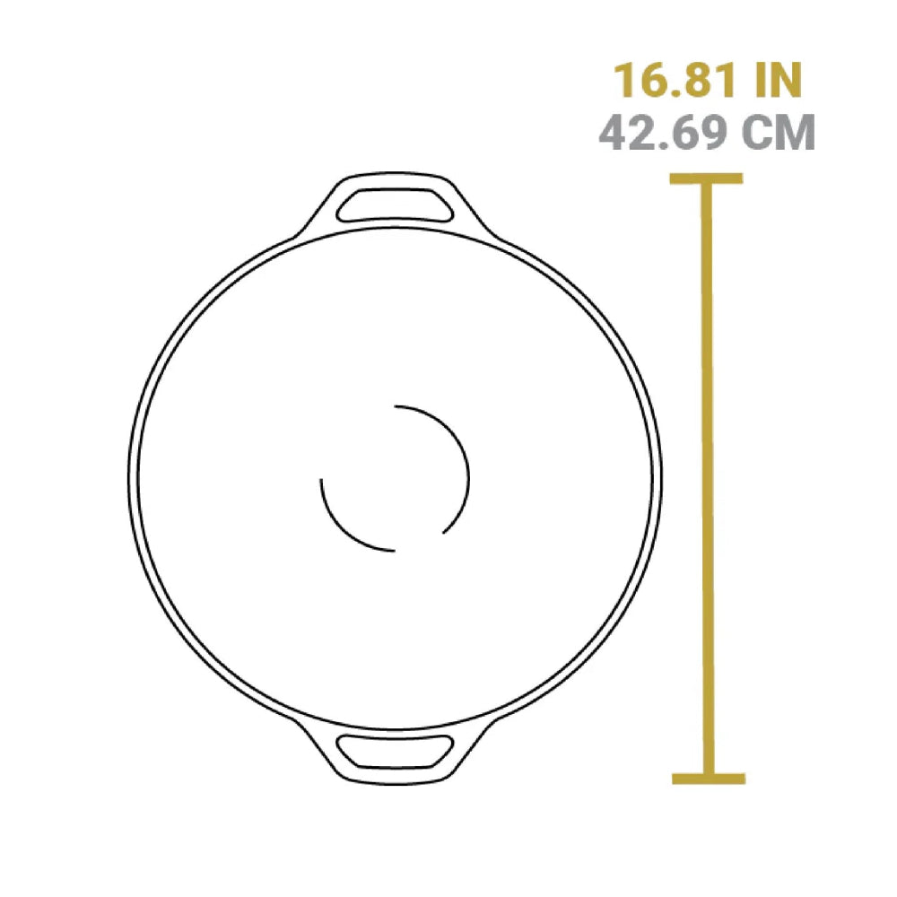 Lodge 14" Wok with Loop Handle, Cast Iron