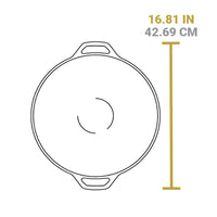 Lodge 14" Wok with Loop Handle, Cast Iron