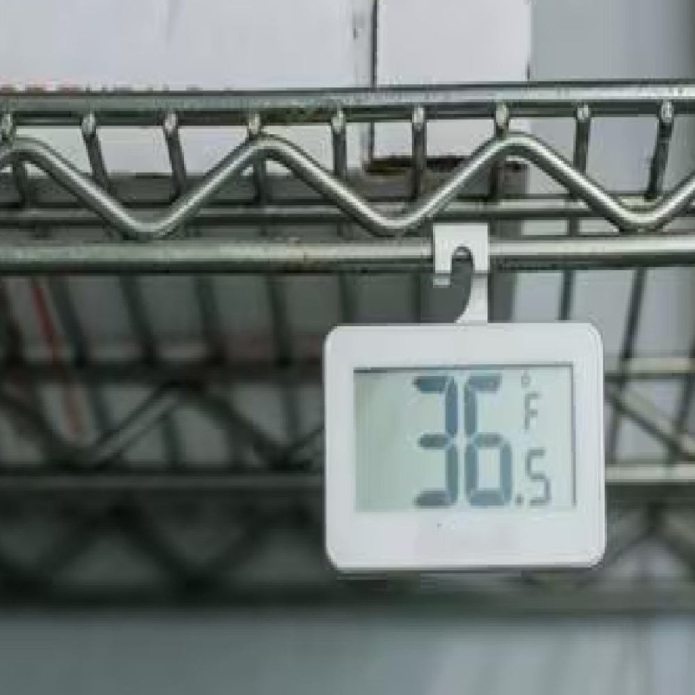 San Jamar Fridge & Freezer Digital Thermometer, Dual Temp