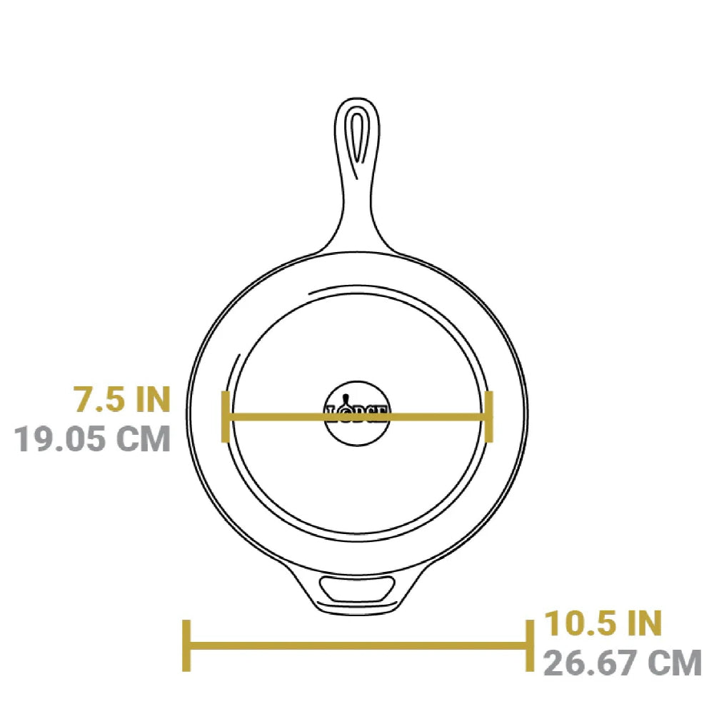 Lodge 10.25" Deep Skillet, Cast Iron