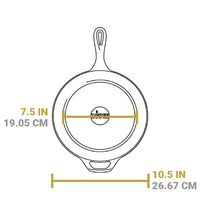 Lodge 10.25" Deep Skillet, Cast Iron
