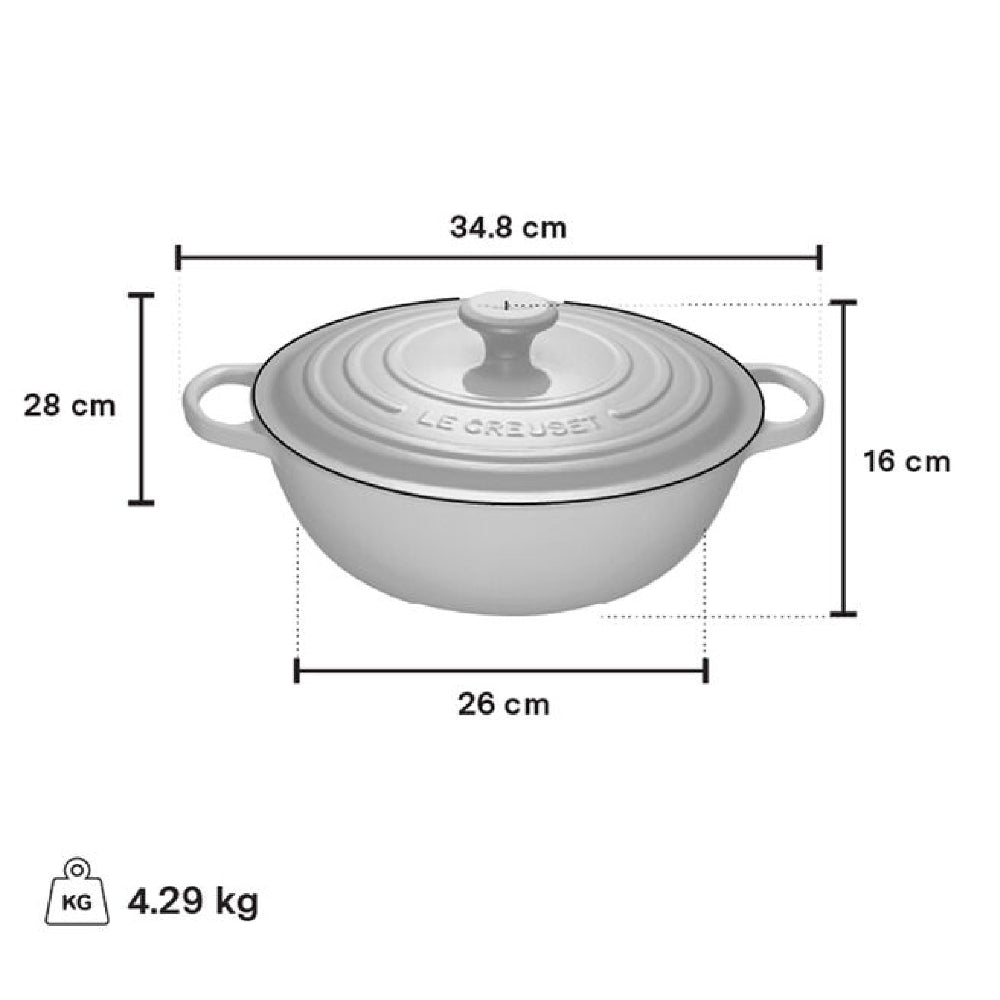 Le Creuset 4.1 Litre French Oven, Sage