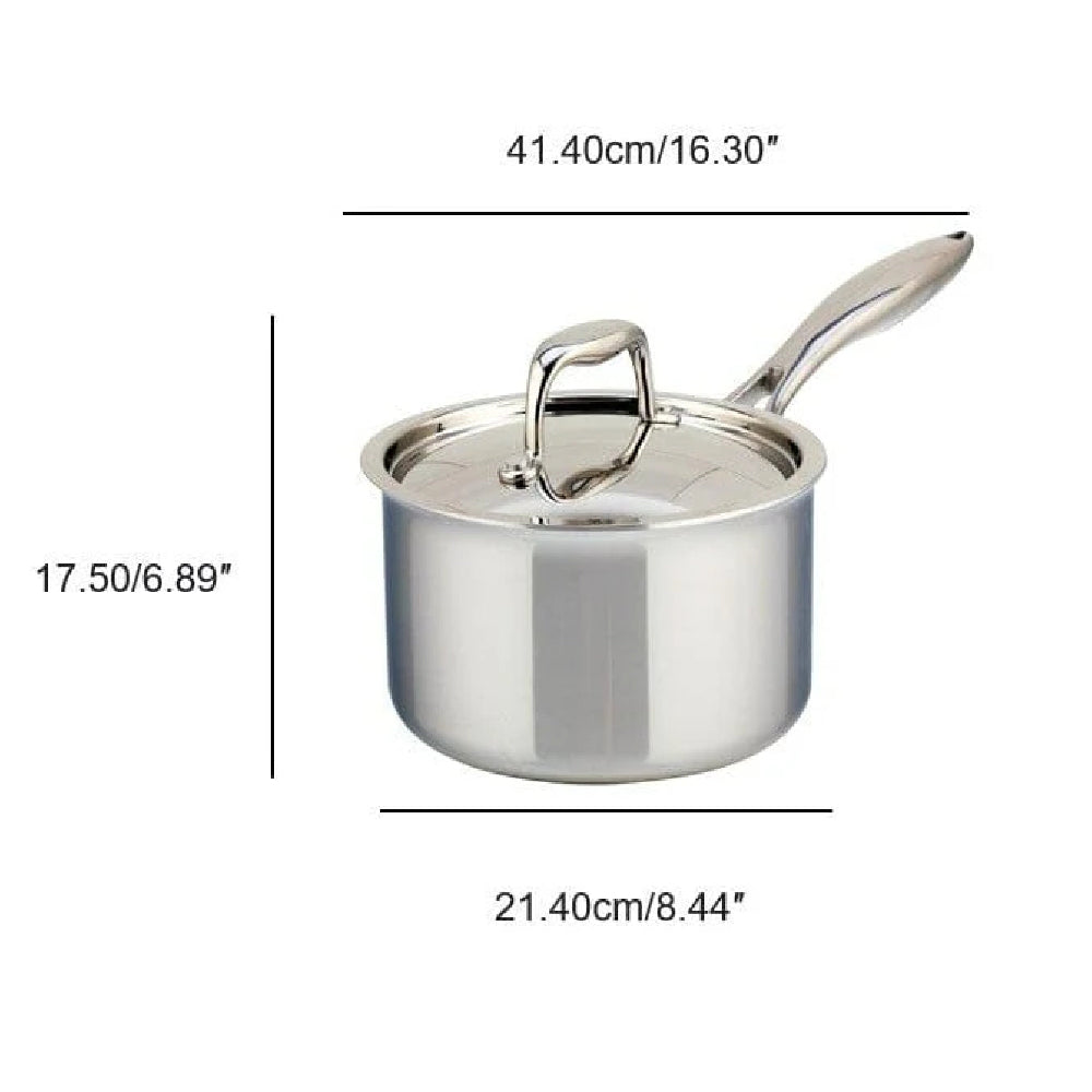 Meyer SuperSteel 3 Litre Tri-Ply Saucepan with Lid, Stainless Steel