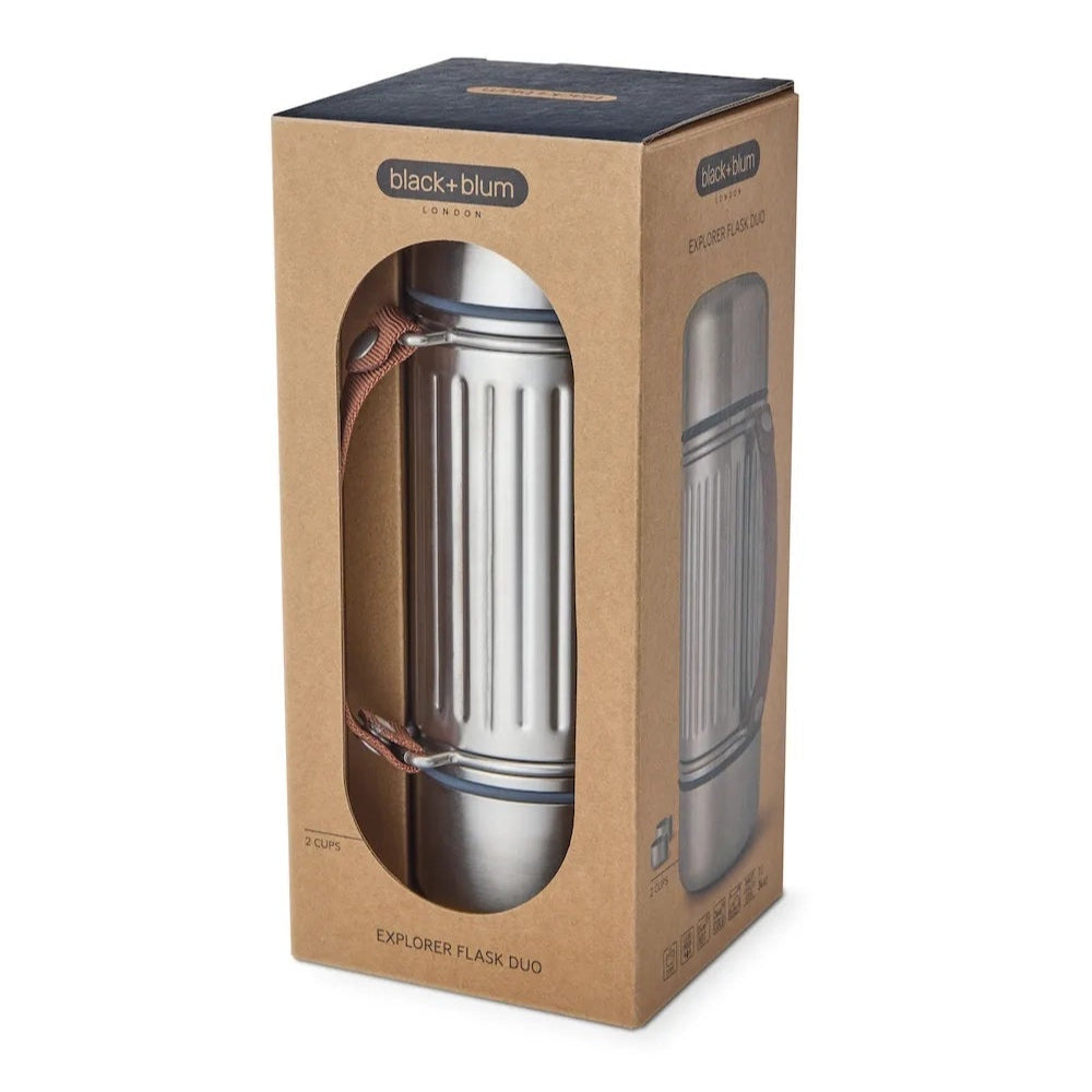 Black + Blum 1 Litre Duo Explorer Flask with Handle, Grey