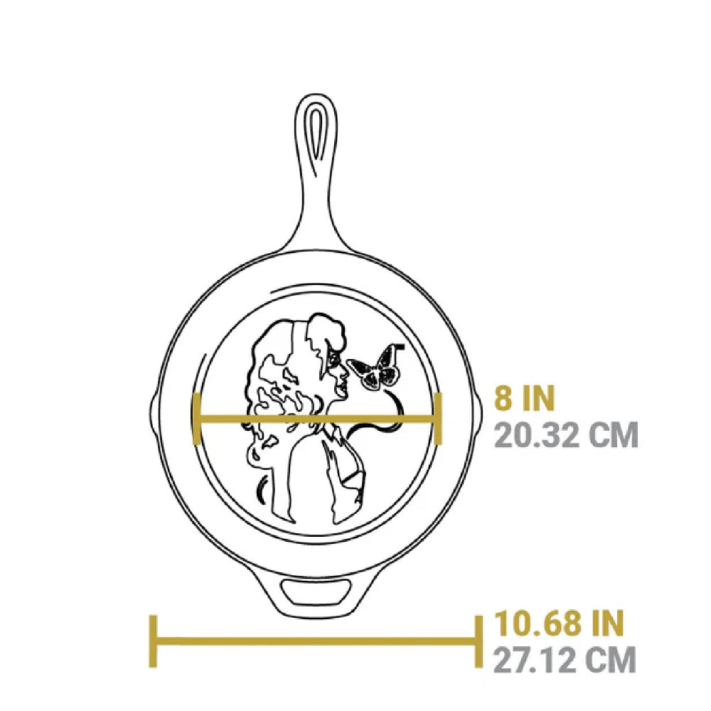 Lodge 10.25" Dolly Parton Skillet, Cast Iron