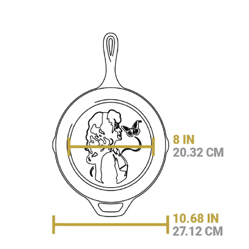 Lodge 10.25" Dolly Parton Skillet, Cast Iron