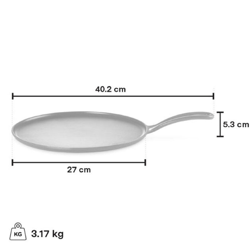 Le Creuset 27 cm Cast Iron Crepe Pan, Cherry