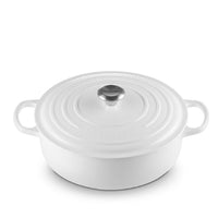 Le Creuset 6.2 Litre Shallow Round French Oven, White