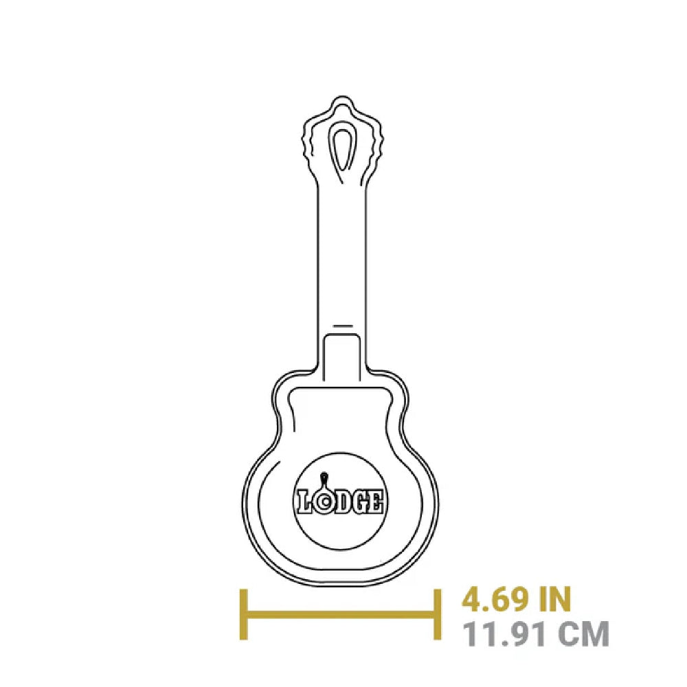 Lodge 10.75" Dolly Parton Guitar Skillet, Cast Iron