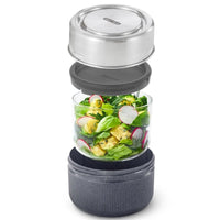 Black + Blum 600 ml Lunch Pot, Slate