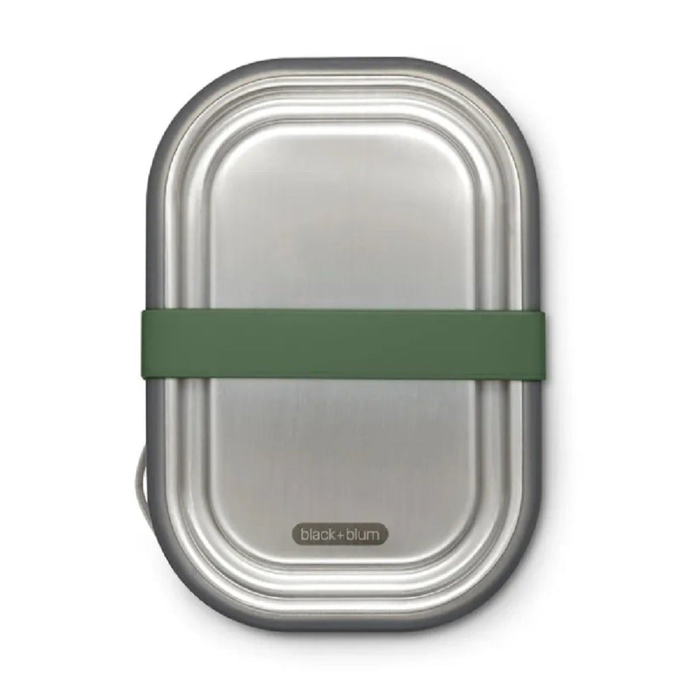 Black + Blum 1 Litre Lunch Box With Spoon, Olive