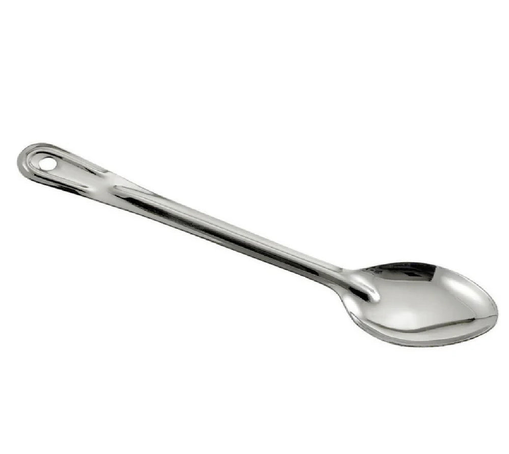 Winco 11" Solid Basting Spoon, Stainless Steel
