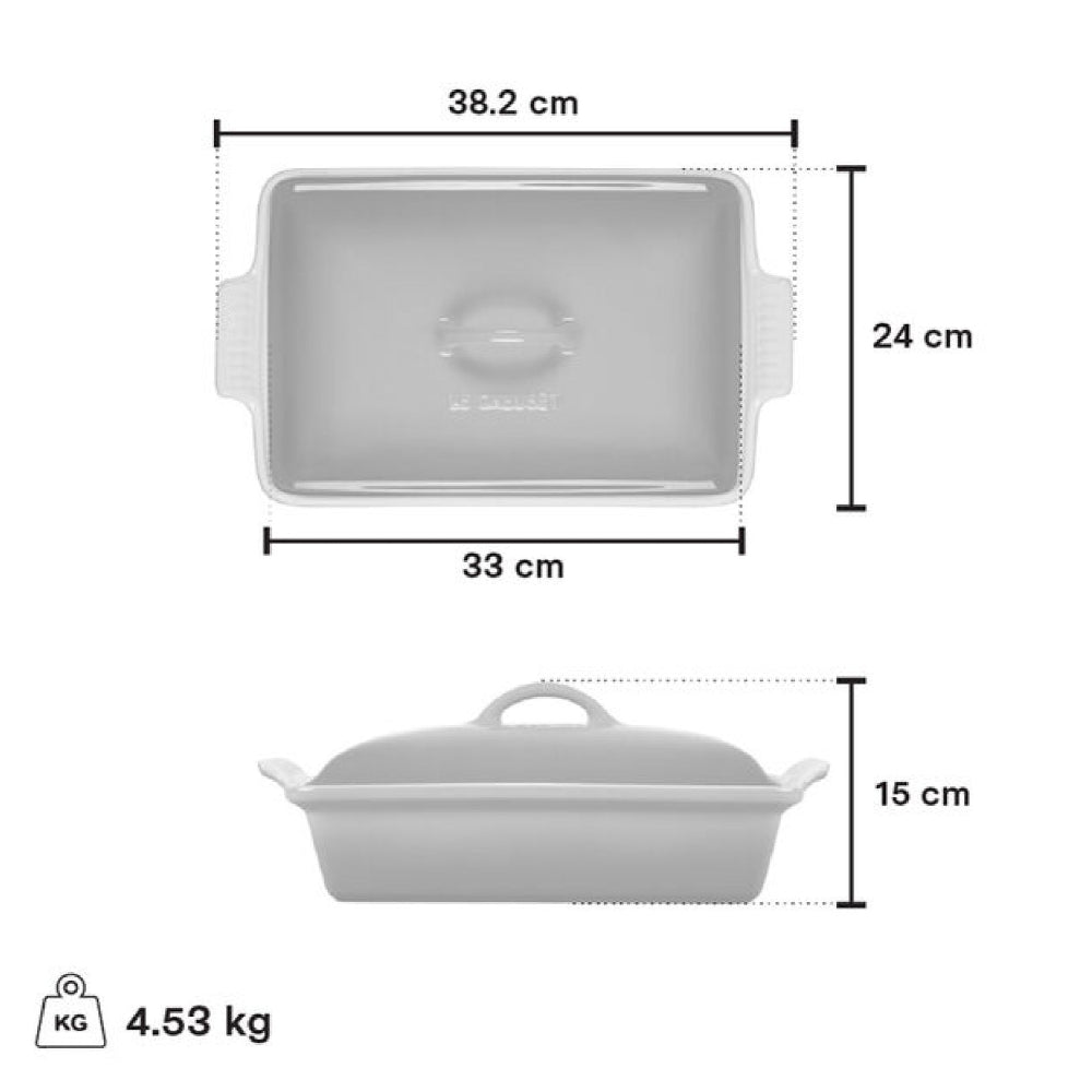 Le Creuset 3.8L Rectangular Casserole, Artichaut
