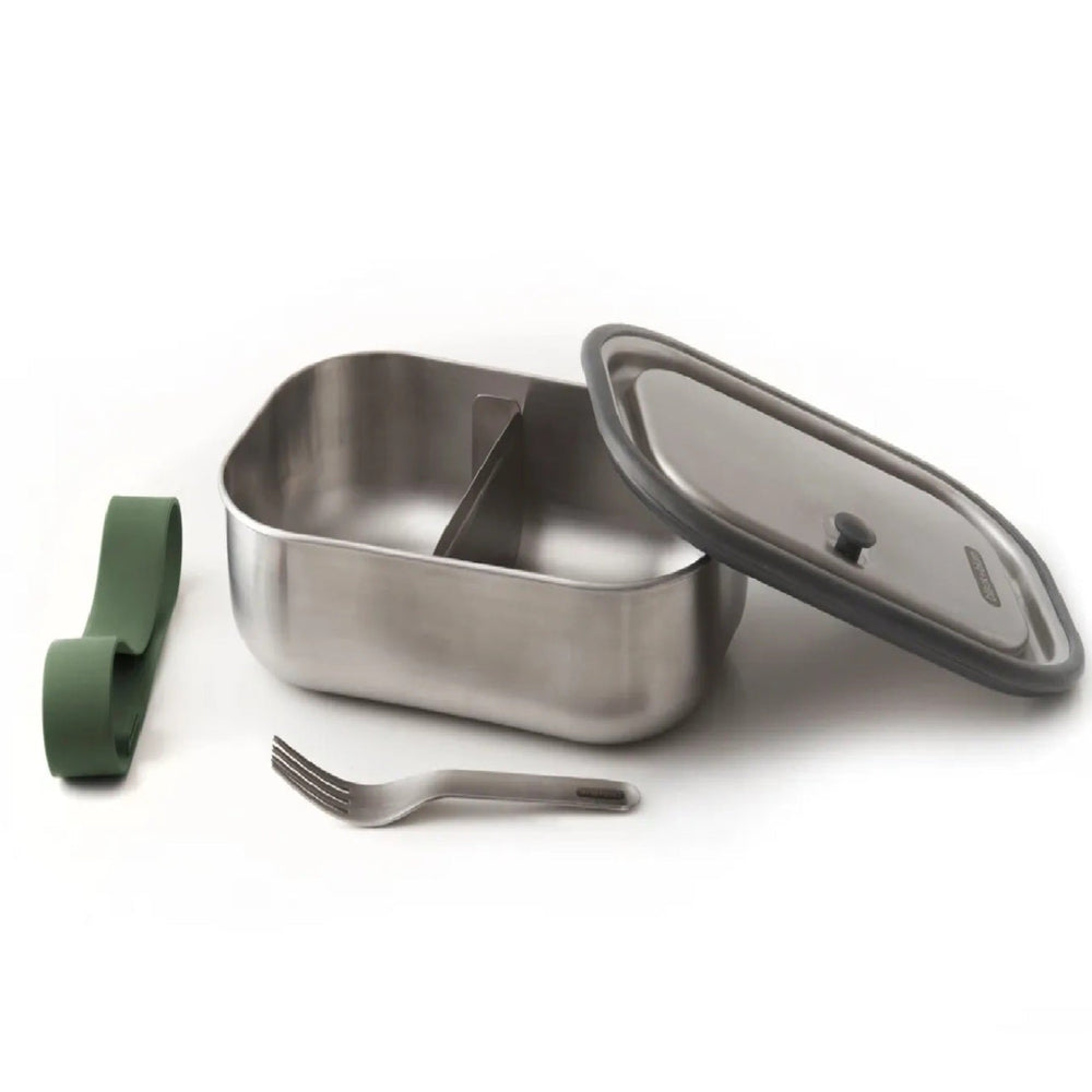 Black + Blum 1 Litre Lunch Box With Spoon, Olive