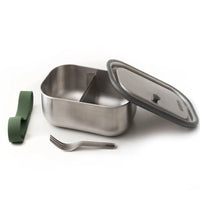 Black + Blum 1 Litre Lunch Box With Spoon, Olive