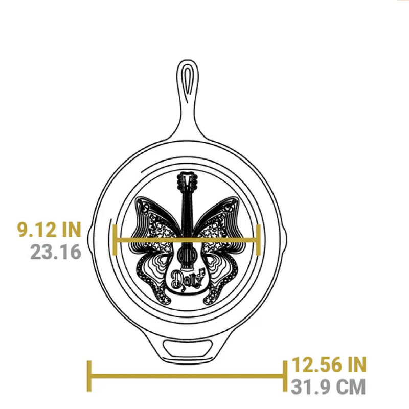 Lodge 12" Dolly Parton Skillet, Cast Iron