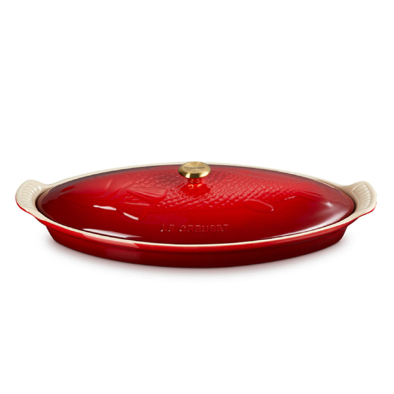 Le Creuset 1.6 Litre Fish Baker Dish, Cerise