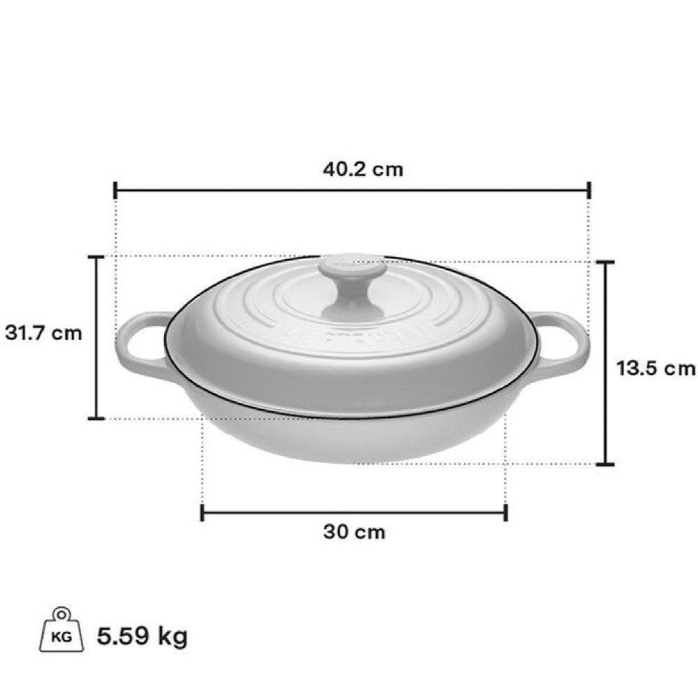 Le Creuset 3.5 Litre Olive Branch Braiser, Artichaut