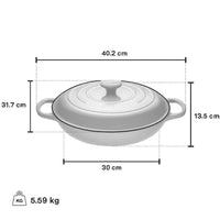 Le Creuset 3.5 Litre Olive Branch Braiser, Artichaut
