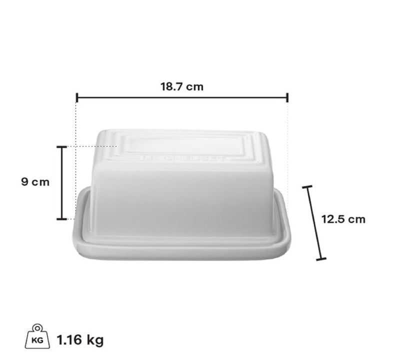 Le Creuset Butter Dish, Oyster