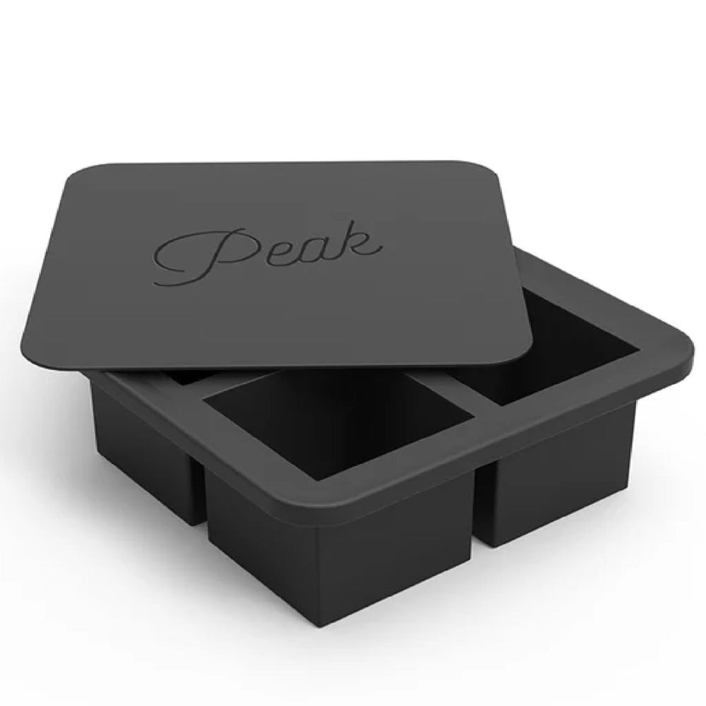 W&P Peak 4 Cube Ice Tray, Charcoal