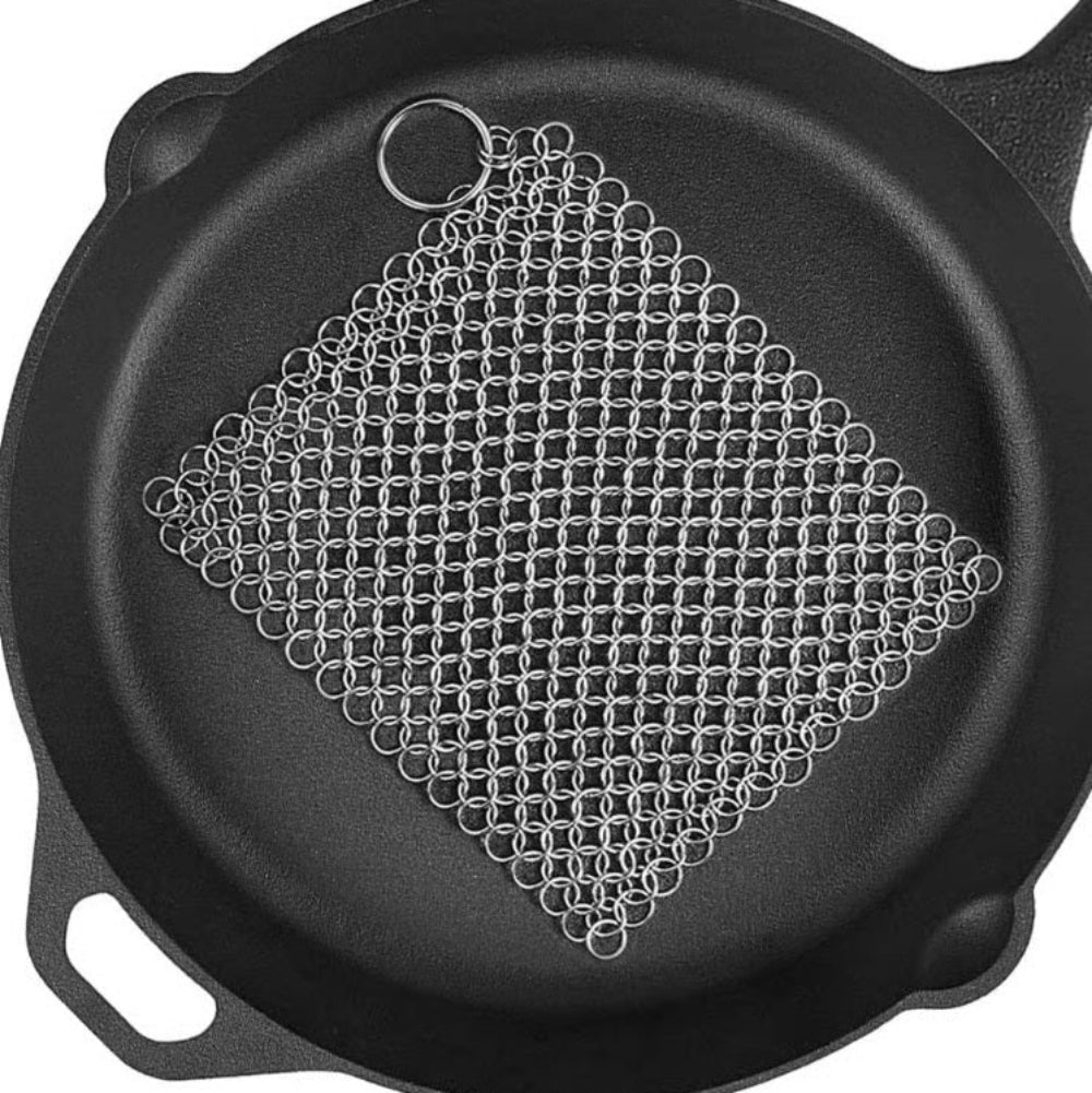 Outset 8" x 6" Chainmail Cast Iron Cleaner
