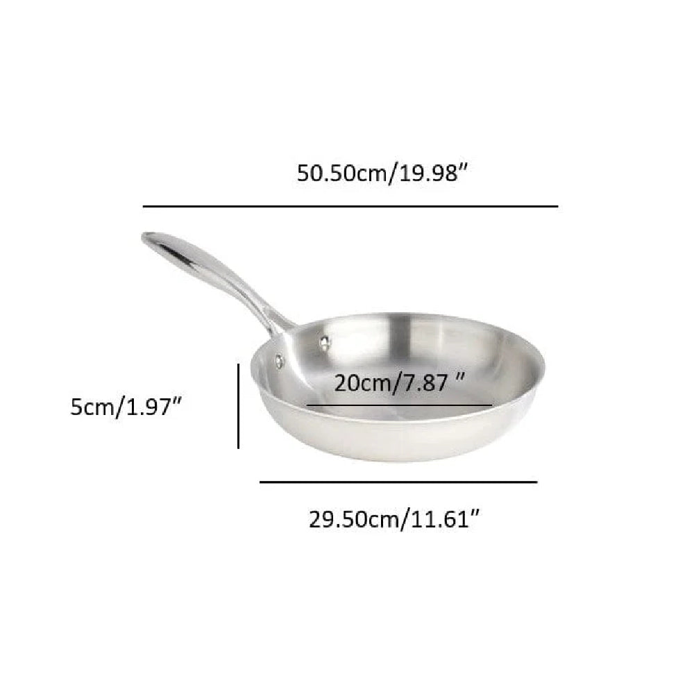 Meyer SuperSteel 11" Tri-Ply Fry Pan, Stainless Steel