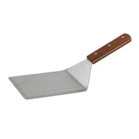 Winco 6" X 5" Heavy Duty Solid turner With Wooden Handle