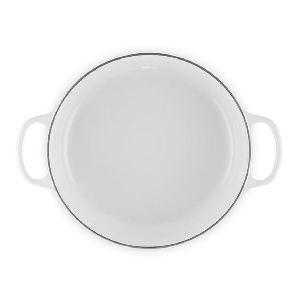 Le Creuset 6.2 Litre Shallow Round French Oven, White